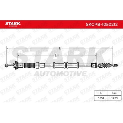 Cable Pull, Parking Brake Stark SKCPB-1050212 SKCPB-1050212 - photo 2