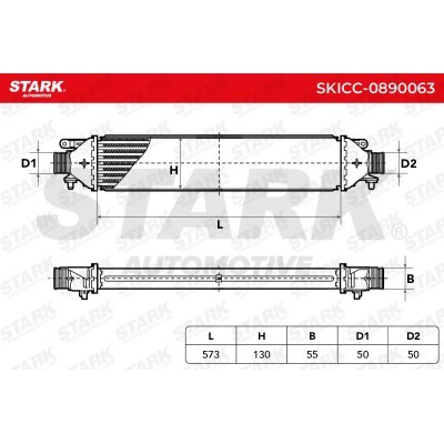 Intercooler, Charger Stark SKICC-0890063 SKICC-0890063 - photo 6