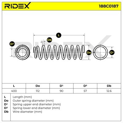 Suspension Spring RIDEX 188C0187 188C0187 - photo 5