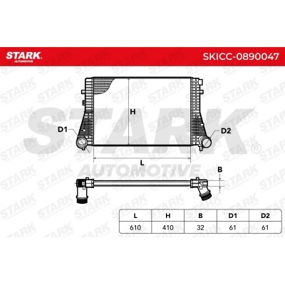 Intercooler, Charger Stark SKICC-0890047 SKICC-0890047 - photo 5