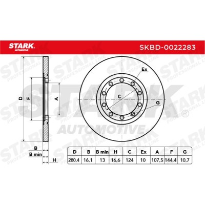 Brake Disc Stark SKBD-0022283 SKBD-0022283 - photo 6