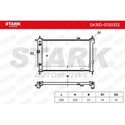 Radiator, Engine Cooling Stark SKRD-0120312 SKRD-0120312 - photo 7