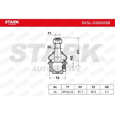Ball Joint Stark SKSL-0260058 SKSL-0260058 - photo 5