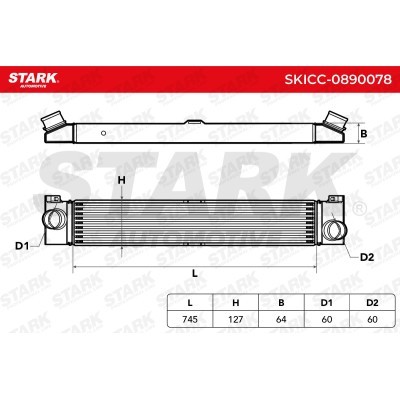 Intercooler, Charger Stark SKICC-0890078 SKICC-0890078 - photo 7