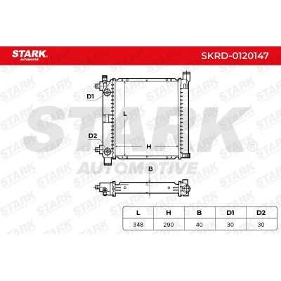 Radiator, Engine Cooling Stark SKRD-0120147 SKRD-0120147 - photo 3