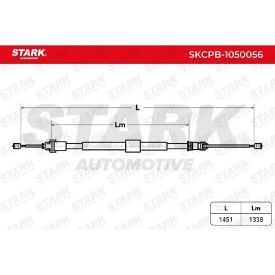 Cable Pull, Parking Brake Stark SKCPB-1050056 SKCPB-1050056 - photo 4