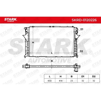 Radiator, Engine Cooling Stark SKRD-0120226 SKRD-0120226 - photo 4