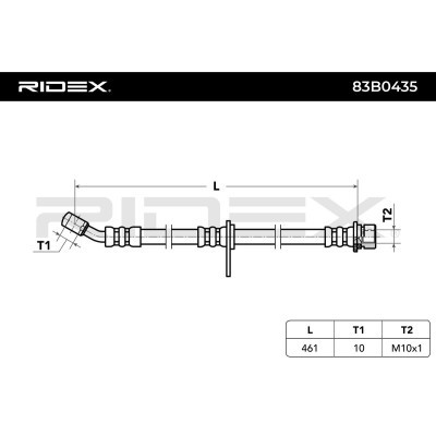 Brake Hose RIDEX 83B0435 83B0435 - photo 6