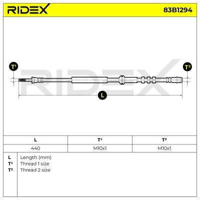 Brake Hose RIDEX 83B1294 83B1294 - photo 6