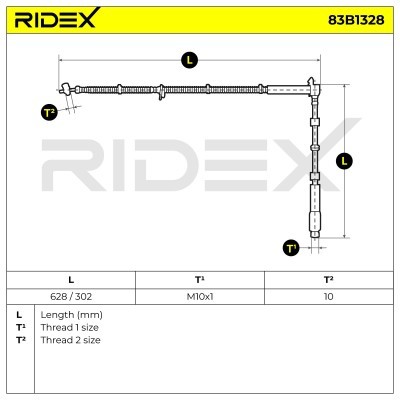 Brake Hose RIDEX 83B1328 83B1328 - photo 6