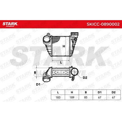 Intercooler, Charger Stark SKICC-0890002 SKICC-0890002 - photo 7