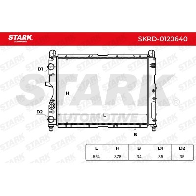 Radiator, Engine Cooling Stark SKRD-0120640 SKRD-0120640 - photo 4