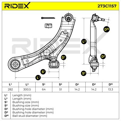 Control Arm RIDEX 273C1157 273C1157 - photo 5