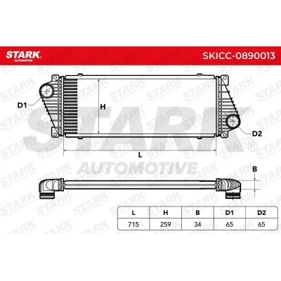 Intercooler, Charger Stark SKICC-0890013 SKICC-0890013 - photo 4