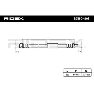 Brake Hose RIDEX 83B0496 83B0496 - photo 6