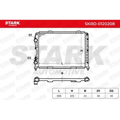Radiator, Engine Cooling Stark SKRD-0120208 SKRD-0120208 - photo 5