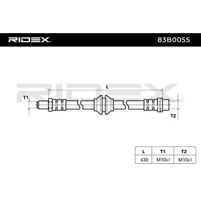Brake Hose RIDEX 83B0055 83B0055 - photo 6