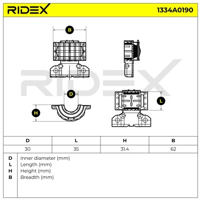 Stabiliser Bar Mounting RIDEX 1334A0190 1334A0190 - photo 5