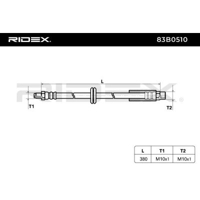 Brake Hose RIDEX 83B0510 83B0510 - photo 4