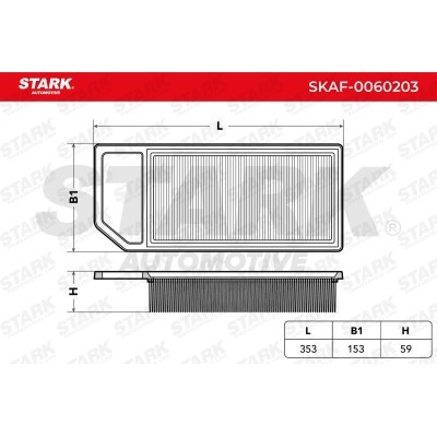 Air Filter Stark SKAF-0060203 SKAF-0060203 - photo 3