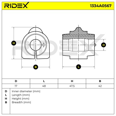 Stabiliser Bar Mounting RIDEX 1334A0567 1334A0567 - photo 6