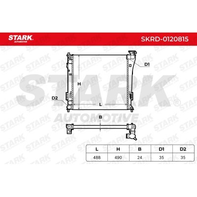 Radiator, Engine Cooling Stark SKRD-0120815 SKRD-0120815 - photo 5