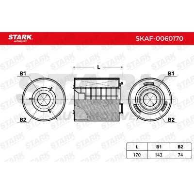 Air Filter Stark SKAF-0060170 SKAF-0060170 - photo 3