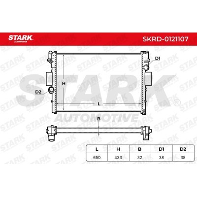 Radiator, Engine Cooling Stark SKRD-0121107 SKRD-0121107 - photo 8