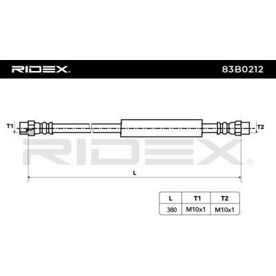 Brake Hose RIDEX 83B0212 83B0212 - photo 3