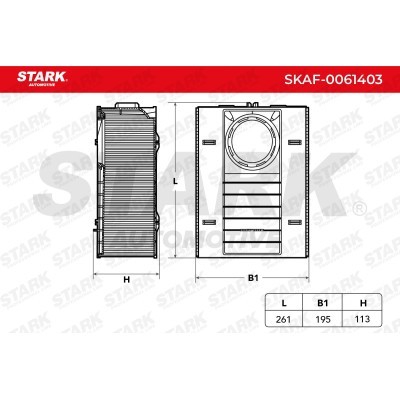 Air Filter Stark SKAF-0061403 SKAF-0061403 - photo 2