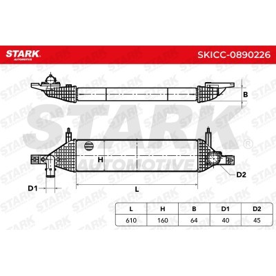 Intercooler, Charger Stark SKICC-0890226 SKICC-0890226 - photo 7