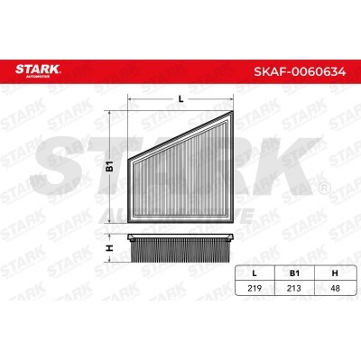 Air Filter Stark SKAF-0060634 SKAF-0060634 - photo 6