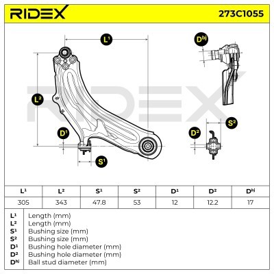Control Arm RIDEX 273C1055 273C1055 - photo 6