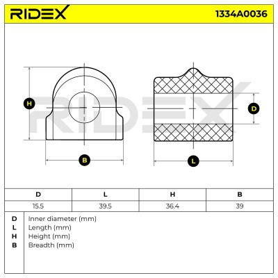 Stabiliser Bar Mounting RIDEX 1334A0036 1334A0036 - photo 5