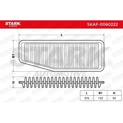 Air Filter Stark SKAF-0060222 SKAF-0060222 - photo 2