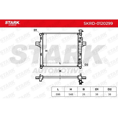 Radiator, Engine Cooling Stark SKRD-0120299 SKRD-0120299 - photo 4
