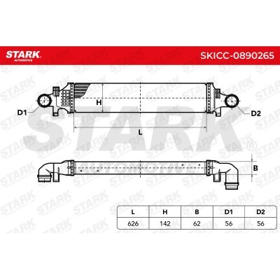 Intercooler, Charger Stark SKICC-0890265 SKICC-0890265 - photo 7
